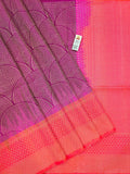 Violet and Orangish Kanchipuram Soft Silk Sarees with Beautiful Pink Border Violet and Orangish Kanchipuram Soft Silk Sarees with Beautiful Pink Border