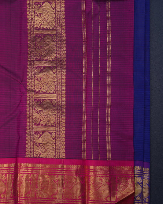 Elegant Pure Body Silk Saree – Small Butta & Annapakshi Border