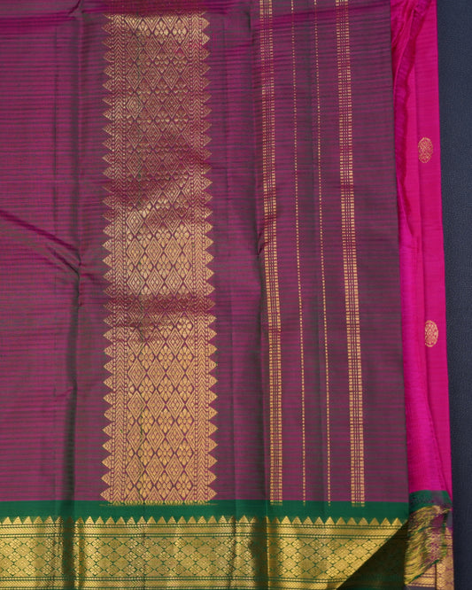 Elegant Pure Pink Silk Saree – Minimal & Timeless