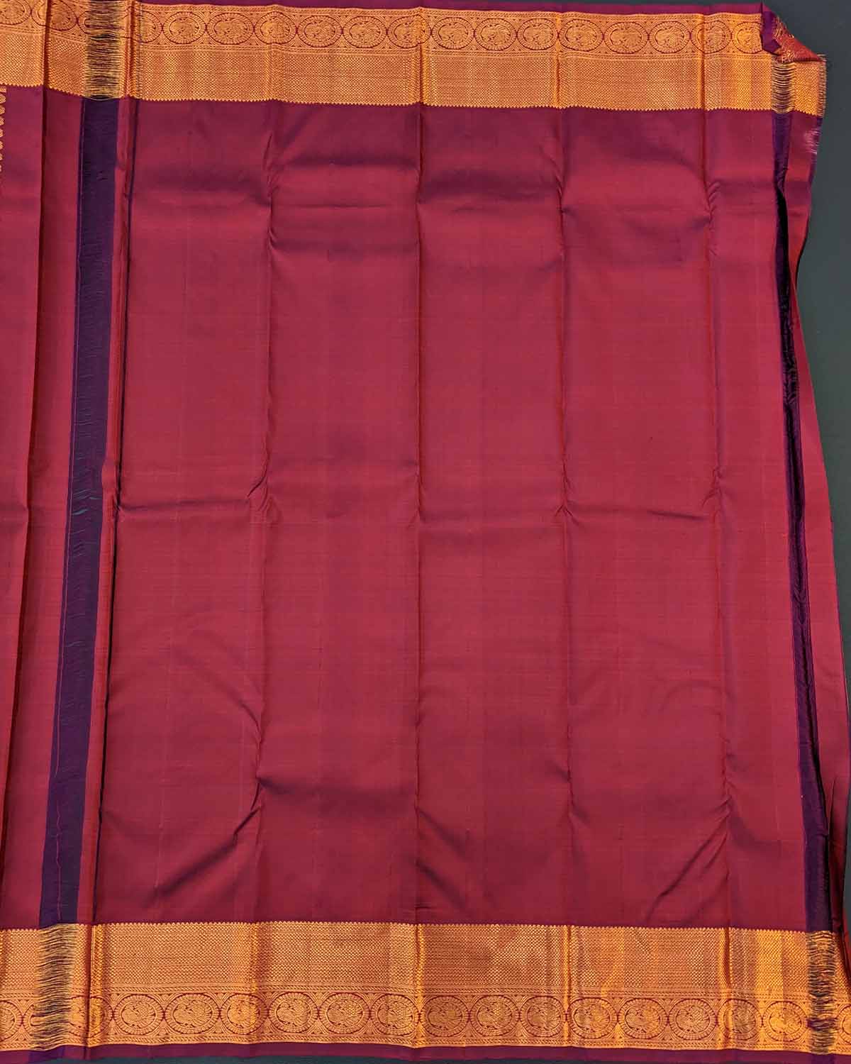  Elegant brown silk saree with leaf buttas for weddings