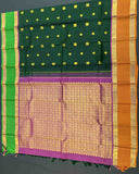 Alluring Kancheepuram Silk Sarees with intricate pallu, adorned with Annam-Chakra Buttas