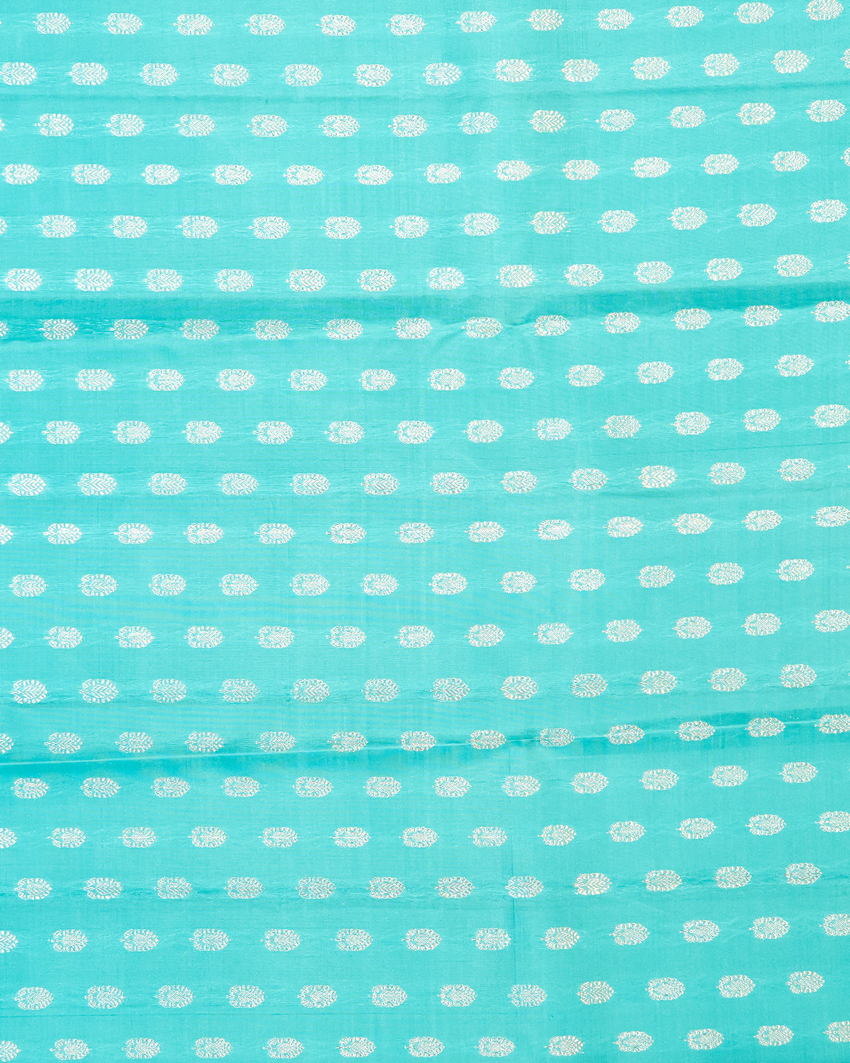 Pastel Sandal Kanchipuram Silk Saree with Silver Zari Elephant and Peacock Motifs | 1Gm Gold Zari Borderless Pure Silk Saree