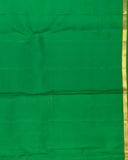 Pink Partli Kanchipuram Silk Saree with Ikkat Pleats Design and 2Gm Gold Zari | Pure Silk Silkmark Certified Self Border Saree