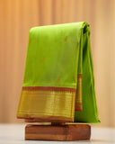 Classic Pure Plain Silk Saree with Delicate Small Butta