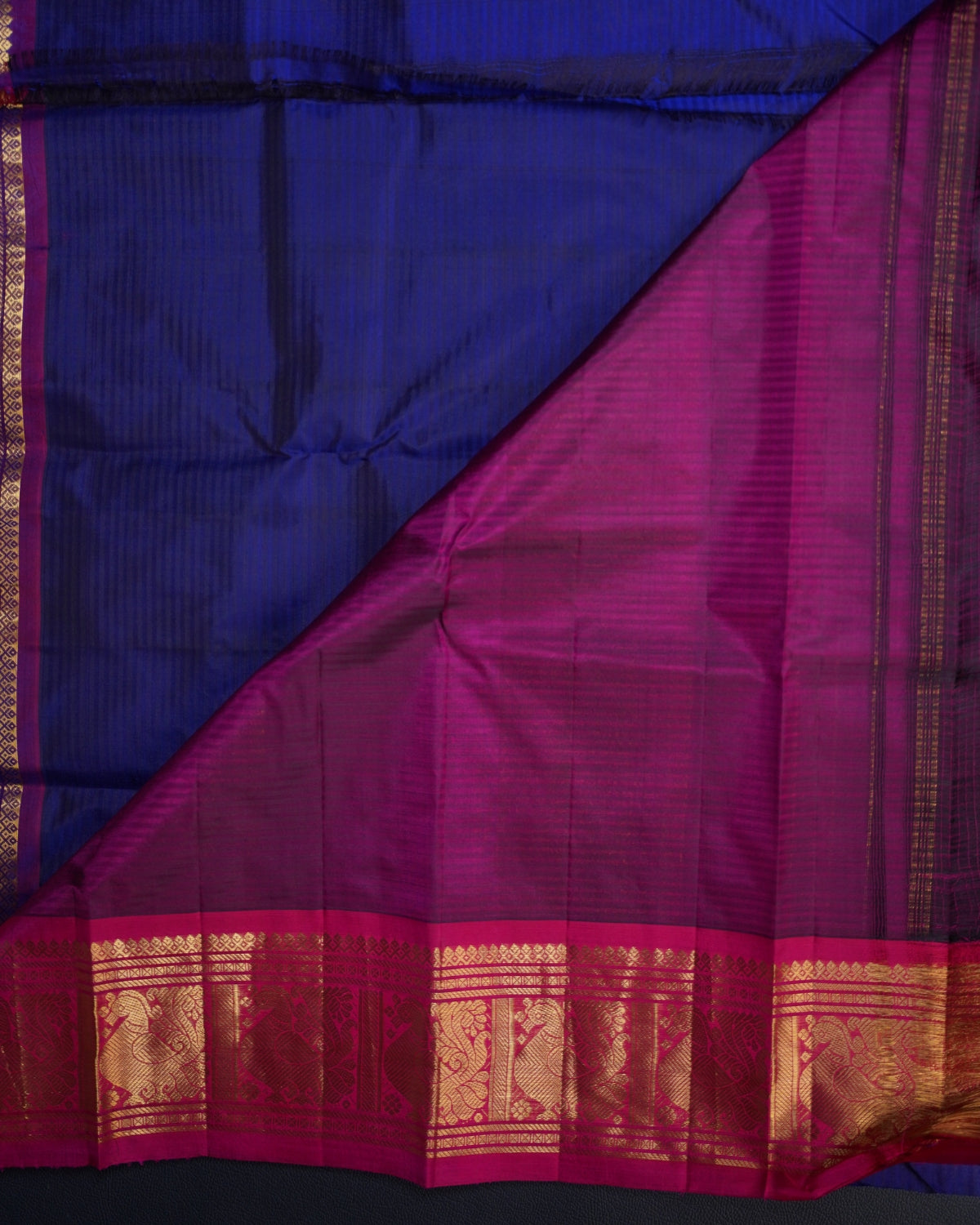 Elegant Pure Body Silk Saree – Small Butta & Annapakshi Border