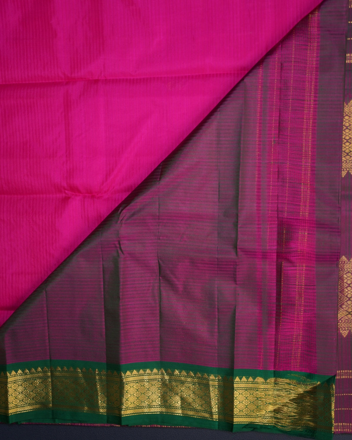 Elegant Pure Pink Silk Saree – Minimal & Timeless