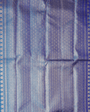 BM Silks 100% Silkmark Certified Kancheepuram Saree – Violet-Blue with One Gram Gold Zari Border