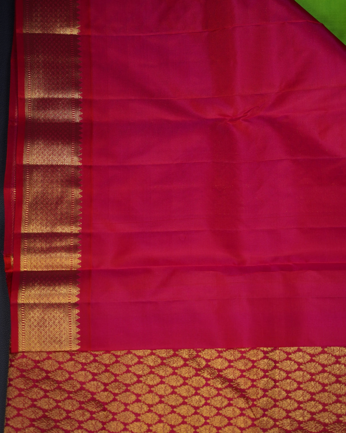 Classic Pure Plain Silk Saree with Delicate Small Butta