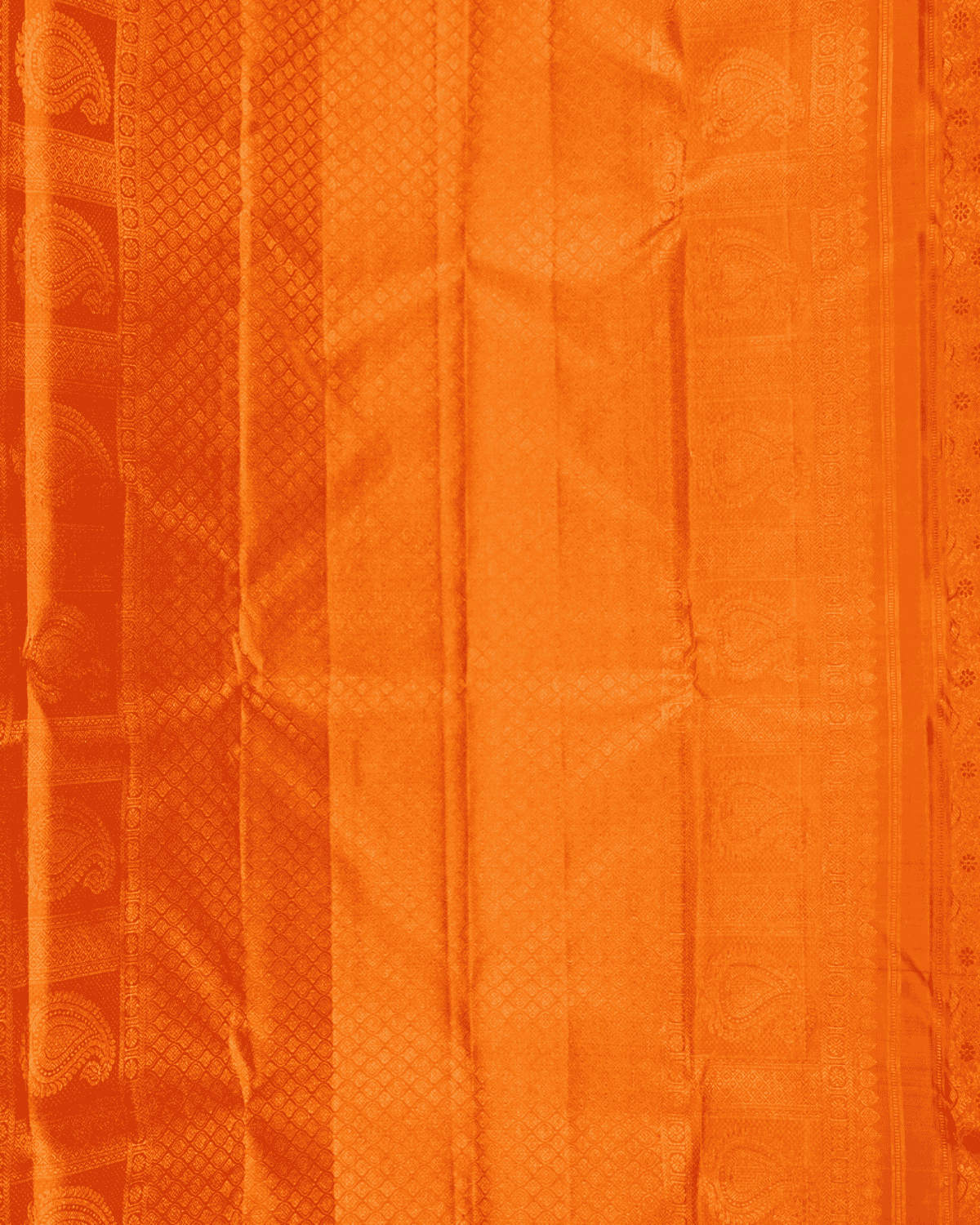 Bridal Gold Wedding Theme Kanchipuram Silk Saree with One Gram Gold Zari | Yellow Gold Self Border | 100% Silkmark Certified | Crafted by BM Silks