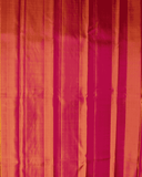 Kanchipuram Pure Silk Saree in Magenta and Mustard with Small Border, Adorned with One Gram Gold Zari – 100% Silkmark Certified