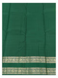 Handwoven Kanchipuram Silk Saree - Blush Pink with Emerald Green and Gold-Toned Peacock Border
