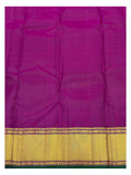 Handwoven Kanchipuram Silk Saree - Dark Green with Elephant Buttas and Magenta Pallu