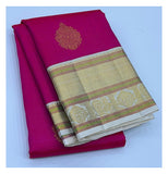 Handwoven Kanchipuram Silk Saree front view