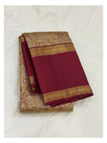 Handwoven Kanchipuram Silk Saree front view