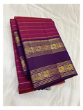 Handwoven Kanchipuram Silk Saree front view