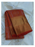 Handwoven Kanchipuram Silk Saree front view