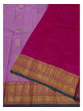 Handwoven Kanchipuram Silk Saree in Pink with Zari Border