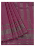 Handwoven Kanchipuram Silk Saree in Pink with Zari Buttas
