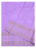 Handwoven Kanchipuram Silk Saree - Lilac with Gold-Toned Border