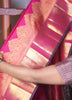 Elegant Pure Pink Silk Saree – Minimal & Timeless