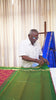 Korvai Double Border Saree with Yali & Horse Butta and Zari Kattam Weave