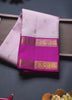 Korvai Double Border Saree with Peacock & Mango Butta