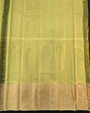 Godly Silk Saree with Leaf Buttas and Paisley Border