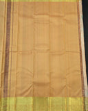 Ivory Traditional Saree with Golden Zari Buttas and Intricate Pallu