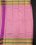 Stunning Traditional Saree with Floral Buttas and Contrast Border