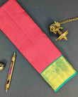 Elegant Saree with Chakra buttas and Contrast Annapakshi Border