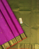 Vibrant Traditional Saree with Paisley Buttas and Annapakshi Border