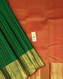 Kamalam Floral Stripes Buttas Traditional Saree with Intricate Pallu