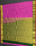 Vibrant Traditional Saree with Paisley Buttas and Annapakshi Border