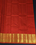 Bold Blue Kamalam Zari Buttas and Contrast Decorated Pallu