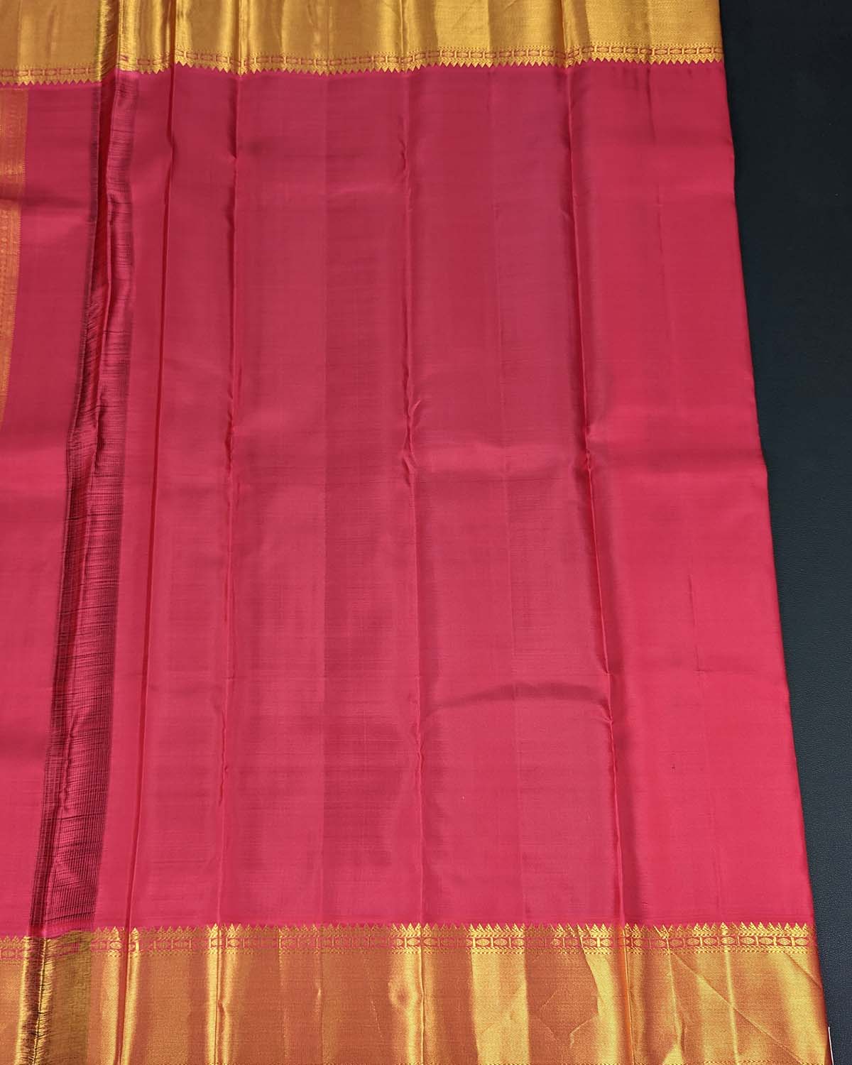 Ornate Yellow Saree with Contrast Pallu and Border