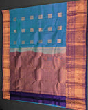 Exquisite Saree with Square Floral Buttas and Annam Border